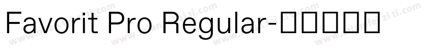 Favorit Pro Regular字体转换